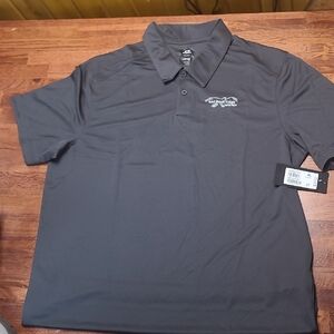 Oakley Men's Dark Gray Polo with Small Logo